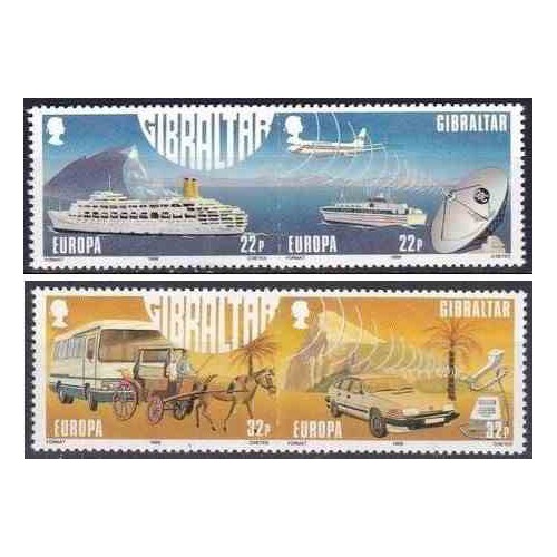 4 عدد تمبر مشترک اروپا - Europa Cept - حمل و نقل و ارتباطات - جبل الطارق 1988 قیمت 7.7 دلار 4 عدد تمبر مشترک اروپا - Europa Cept - حمل و نقل و ارتباطات - جبل الطارق 1988 قیمت 7.7 دلار