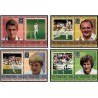 8 عدد تمبر بازیکنان کریکت  - سنت وینسنت 1985
