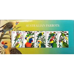 مینی شیت طوطی های استرالیائی  - استرالیا 2005 ارزش روی شیت 2.5 دلار استرالیا