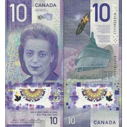 اسکناس پلیمر 10 دلار - کانادا 2018