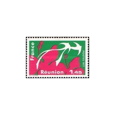 1 عدد  تمبر مناطق فرانسه، رئونیون -  فرانسه 1977
