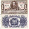 اسکناس 1 بولیویانو - سورشارژ EMISIÓN 1952 - بولیوی 1928  سری L15-Z15, A16-R16