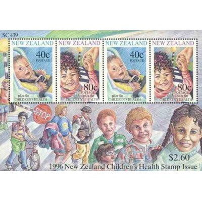 مینی شیت نمایشگاه تمبر کاپکس - سلامت کودکان - نیوزلند 1996 ارزش روی شیت 2.6 دلار