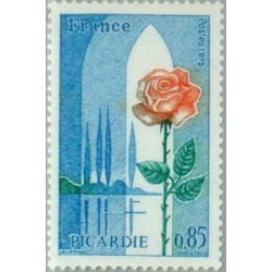 1 عدد  تمبر مناطق فرانسه، پیکاردی-  فرانسه 1975