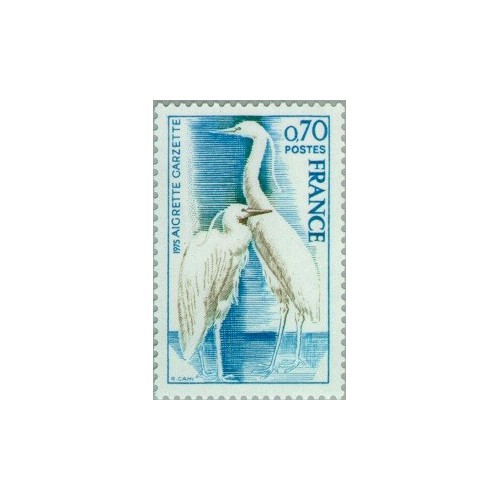 1 عدد تمبر حفاظت از طبیعت -  فرانسه 1975