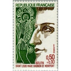 1 عدد تمبر سنت لوئیس ماری گریگنیون د مونتفورت - کشیش -  فرانسه 1974
