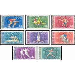 8 عدد تمبر بازیهای المپیک مکزیکو سیتی - مکزیک - مجارستان 1968 قیمت 4.5 دلار