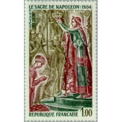 1 عدد تمبر تاج گذاری ناپلئون -  فرانسه 1973