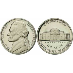 سکه 5 سنت - نیکل مس - آمریکا 1986 غیر بانکی