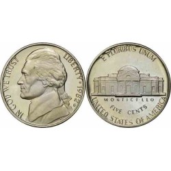 سکه 5 سنت - نیکل مس - آمریکا 1982 غیر بانکی