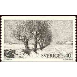 1 عدد تمبر سری پستی - سوئد 1973