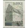 1 عدد تمبر بناهای مهم - گلمینگ هاوس - سوئد 1970
