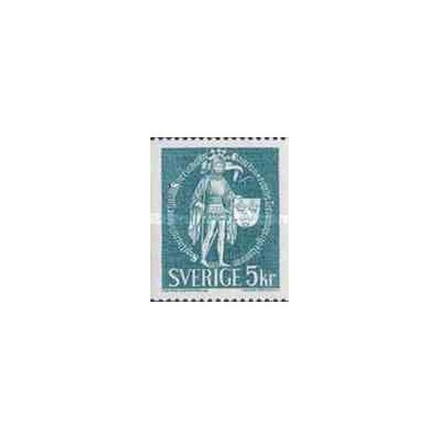 1 عدد تمبر سری پستی - سوئد 1970