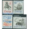 4 عدد تمبر سری پستی - سوئد 1967