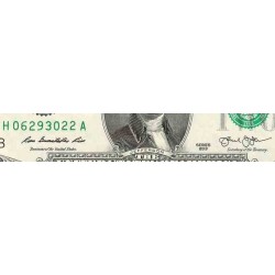 اسکناس 2 دلار - آمریکا 2013 سری H سان فرانسیسکو - مهر سبز