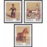 3 عدد تمبر کریستمس - اسباب بازیهای قدیمی - نروژ 1978