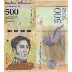 اسکناس 500 بولیوار - ونزوئلا 2018  تاریخ  	  15.01.2018