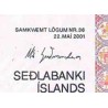 اسکناس 1000 کرون - ایسلند 2001