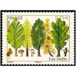 2 عدد تمبر مشترک اروپا - Europa Cept - جنگل - خود چسب - فرانسه 2011 ارزش روی تمبر 0.75 یورو