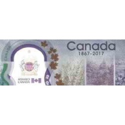 اسکناس پلیمر 10 دلار - یادبود 150مین سالگرد استقلال کانادا  - کانادا 2017