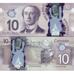 اسکناس پلیمر 10 دلار - کانادا 2013