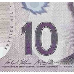 اسکناس پلیمر 10 دلار - کانادا 2013