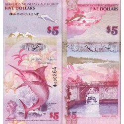 اسکناس 5 دلار - برمودا 2009
