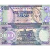 اسکناس 100 دلار - گویانا 2009 فیلیگران طوطی و نقشه