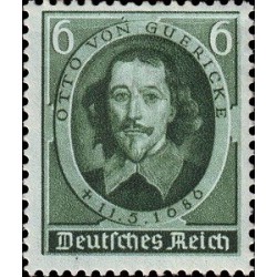 1 عدد تمبر 250مین سال مرگ اتو فون گوریکه - دانشمند - رایش آلمان 1936