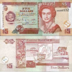 اسکناس 5 دلار - بلیز 2011