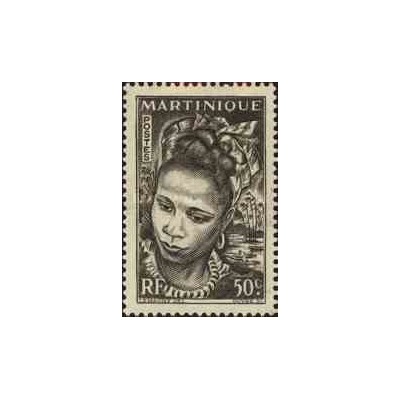 1 عدد تمبر سری پستی -50 سنت - مارتینیک 1947 