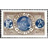 1 عدد تمبر سری پستی - ماهیگیر  -2 سنت -سنت پیر و میکوئلن 1909 با شارنیه