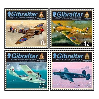4 عدد تمبر اسکادران های RAF  - جبل الطارق 2013 ارزش روی تمبرها 3.28 پوند