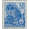 1 عدد تمبر سری پستی - برنامه 5 ساله - 50 فنیک - جمهوری دموکراتیک آلمان 1957