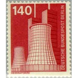 1 عدد تمبر سری پستی - صنایع و تکنیک - 140 فنیک - برلین آلمان 1975