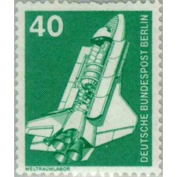 1 عدد تمبر سری پستی - صنایع و تکنیک - 40 فنیک - برلین آلمان 1975