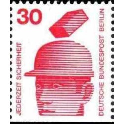 1 عدد تمبر سری پستی - پیشگیری از حوادث - از بوکلت - 30 فنیک - برلین آلمان 1971