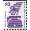 1 عدد تمبر سری پستی - پیشگیری از حوادث - از بوکلت - 20 فنیک - برلین آلمان 1971