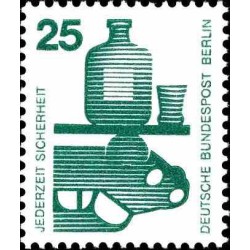 1 عدد تمبر سری پستی - پیشگیری از حوادث - 25 فنیک - برلین آلمان 1971