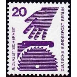 1 عدد تمبر سری پستی - پیشگیری از حوادث - 20 فنیک - برلین آلمان 1971