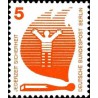 1 عدد تمبر سری پستی - پیشگیری از حوادث - 5 فنیک - برلین آلمان 1971