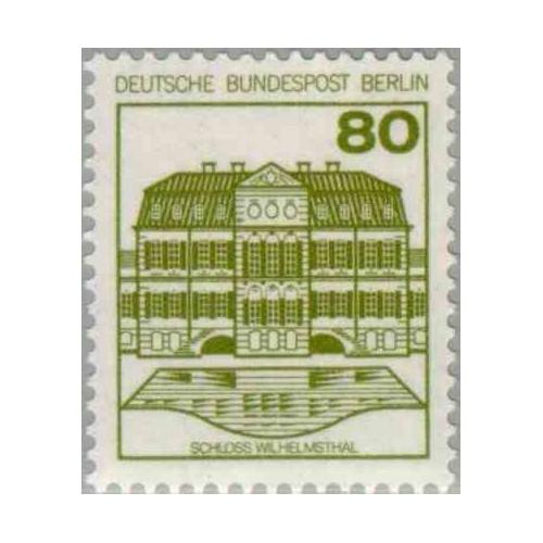 1 عدد تمبر سری پستی - قلعه ها و قصرها - 80 فنیک - برلین آلمان 1982