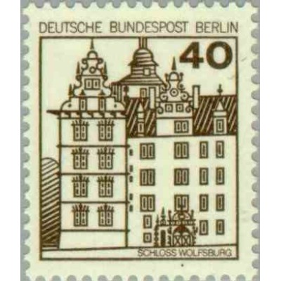 1 عدد تمبر سری پستی - قلعه ها و قصرها - 40 فنیک - برلین آلمان 1980