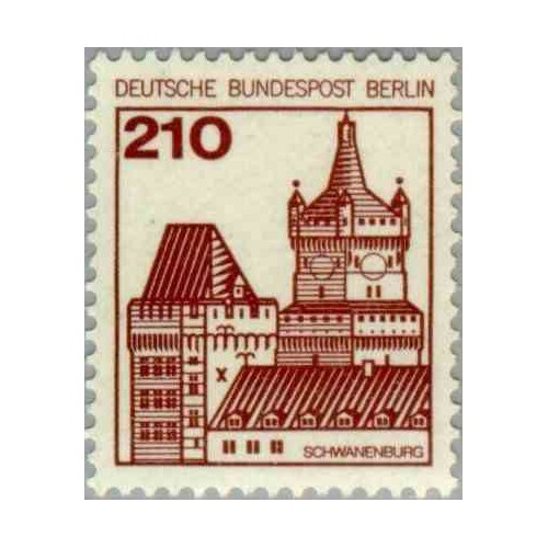 1 عدد تمبر سری پستی - قلعه ها و قصرها - 210 فنیک - برلین آلمان 1978 قیمت 3.3 دلار