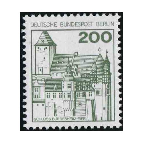 1 عدد تمبر سری پستی - قلعه ها و قصرها - 200 فنیک - برلین آلمان 1977