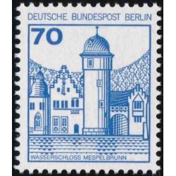 1 عدد تمبر سری پستی - قلعه ها و قصرها - 70 فنیک - برلین آلمان 1977