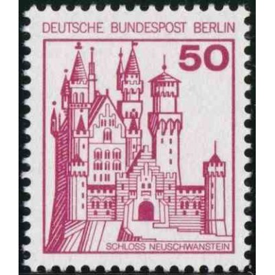 1 عدد تمبر سری پستی - قلعه ها و قصرها - 50 فنیک - برلین آلمان 1977