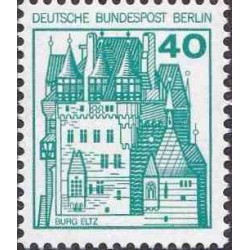1 عدد تمبر سری پستی - قلعه ها و قصرها - 40 فنیک - برلین آلمان 1977