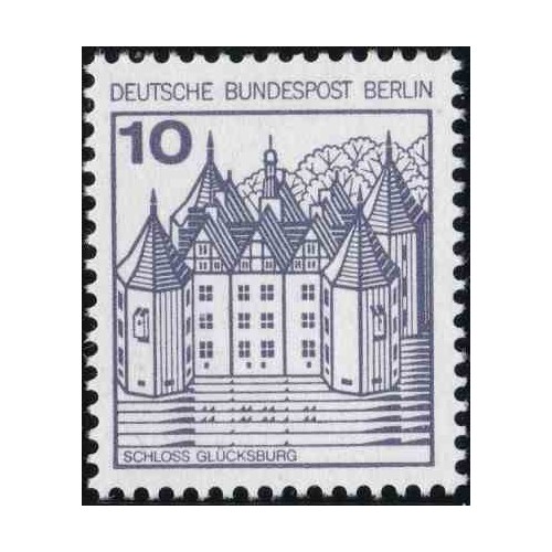1 عدد تمبر سری پستی - قلعه ها و قصرها - 10 فنیک - برلین آلمان 1977