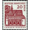 1 عدد تمبر سری پستی - ساختمانهای قرن دوازدهم آلمان - 20 فنیک -برلین آلمان 1964